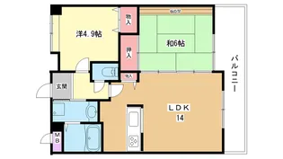 大阪府豊中市西泉丘1【マンション】の間取り