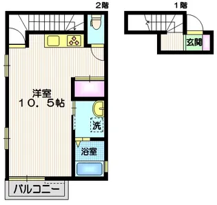 田中ハイツ【2階】の間取り