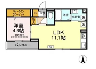 D Paina松見町【2階】の間取り