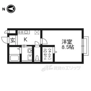 ブルースカイ山宗【2階】の間取り