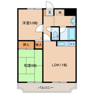 キャトルセゾンIIの間取り