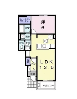 ラフレシールII【1階】の間取り