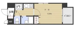 ライオンズステーションプラザ西鹿児島504号室【5階】の間取り