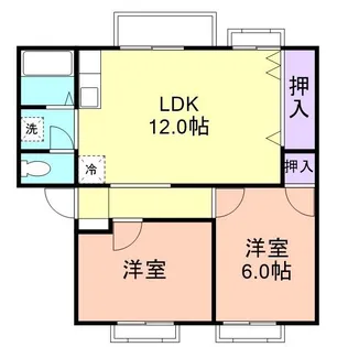 和歌山県和歌山市市小路【アパート】の間取り
