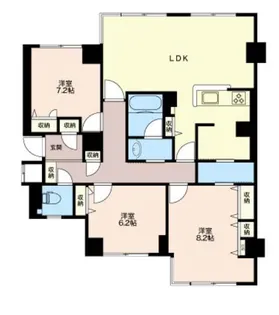 グリーンホームズ1【4階】の間取り