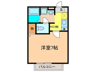 ロイヤルセゾン美里【1階】の間取り