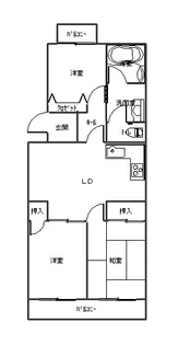 ダイヤモンドマンション1号館【3階】の間取り