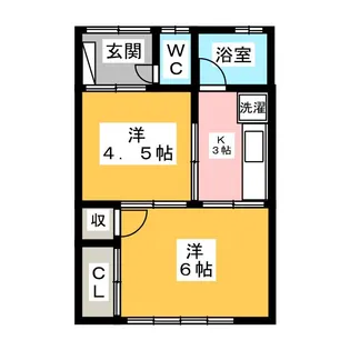 コーポオレンジ【2階】の間取り