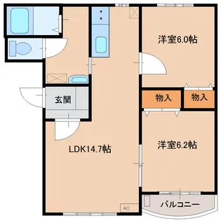 レーベン【3階】の間取り