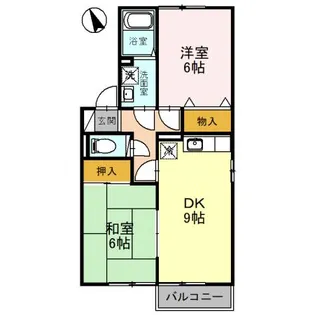 アットイーズI【2階】の間取り