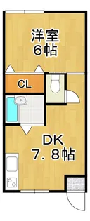 コーポアタラクシア【1階】の間取り