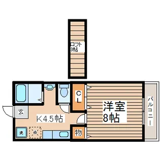 フレンディハイツ小池【2階】の間取り
