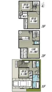 埼玉県越谷市大字恩間【一戸建】の間取り