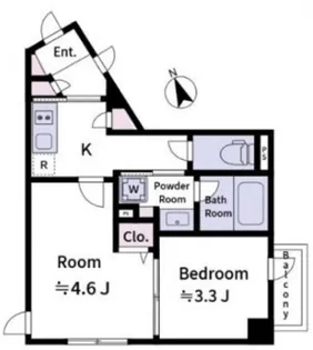 Laviere上中里【1階】の間取り