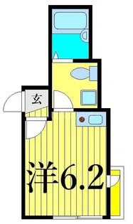 シャンテ四ツ木駅前【2階】の間取り