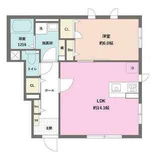 コンフォートSJ I【1階】の間取り