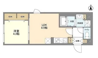 東京都世田谷区北沢5【マンション】の間取り