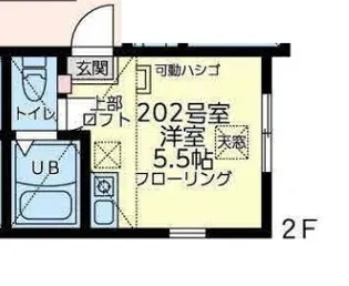 ユナイト星川フレンチクーラー【2階】の間取り