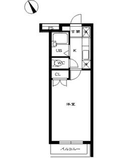 スカイコート馬込【3階】の間取り