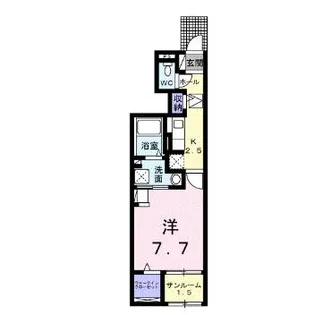 長野県長野市大字大豆島【アパート】の間取り