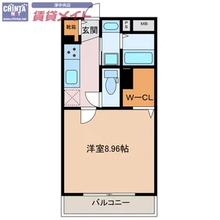 FN栗真【4階】の間取り