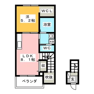 パインズ新前橋【2階】の間取り