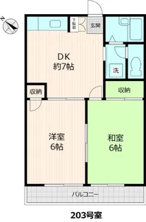 リバーサイドハイム【2階】の間取り