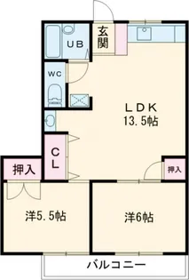 清和荘【2階】の間取り