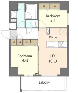 東京都板橋区熊野町【マンション】の間取り