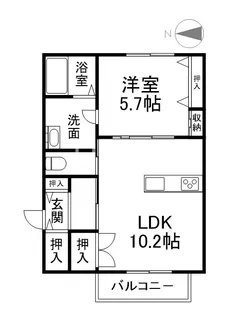 エルメゾン太秦安井【2階】の間取り