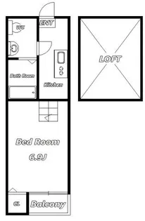 マザーユニックス【2階】の間取り