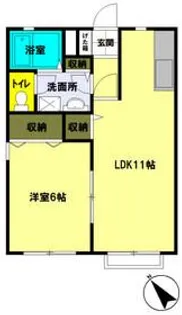 M&Sハイム【2階】の間取り