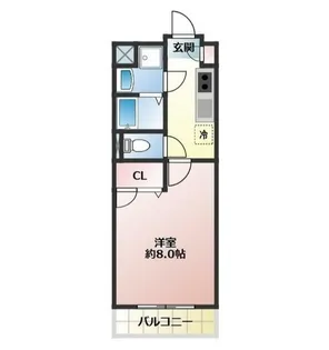 ポレール【2階】の間取り