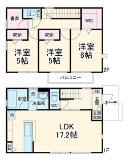 神奈川県横浜市保土ヶ谷区東川島町【一戸建】の間取り