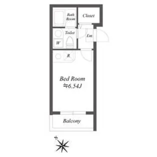 ルクレ三田【3階】の間取り