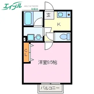 サニーヒル玉城【2階】の間取り