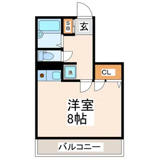 ラ・レジダンス・ド・ミディ【2階】の間取り