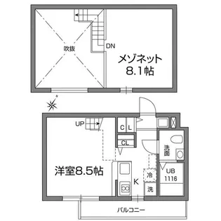 プラトージョビアル【2階】の間取り