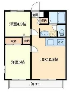 キャニオンハヤシ【1階】の間取り