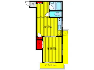 第二ホシノコーポ【4階】の間取り