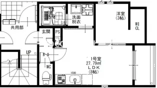 R-smart W 熊大病院【3階】の間取り