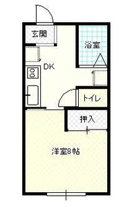 山形県山形市大字松原【アパート】の間取り