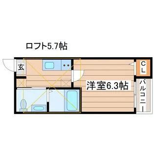 ソエル長町【2階】の間取り