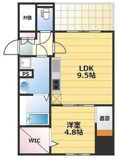 大阪府大阪市中央区松屋町住吉【マンション】の間取り