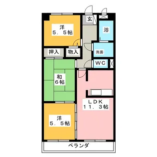 ミレニアム国分【2階】の間取り