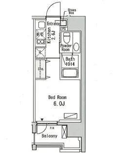 ベルファース目黒【6階】の間取り