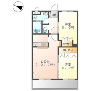 サニーコーポ・YM【1階】の間取り