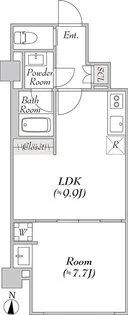 ルミーク北千住【1階】の間取り