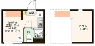 ワイズときわ台【2階】の間取り