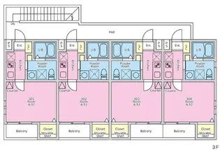 Voier Soleil Nishitsuga【1階】の間取り